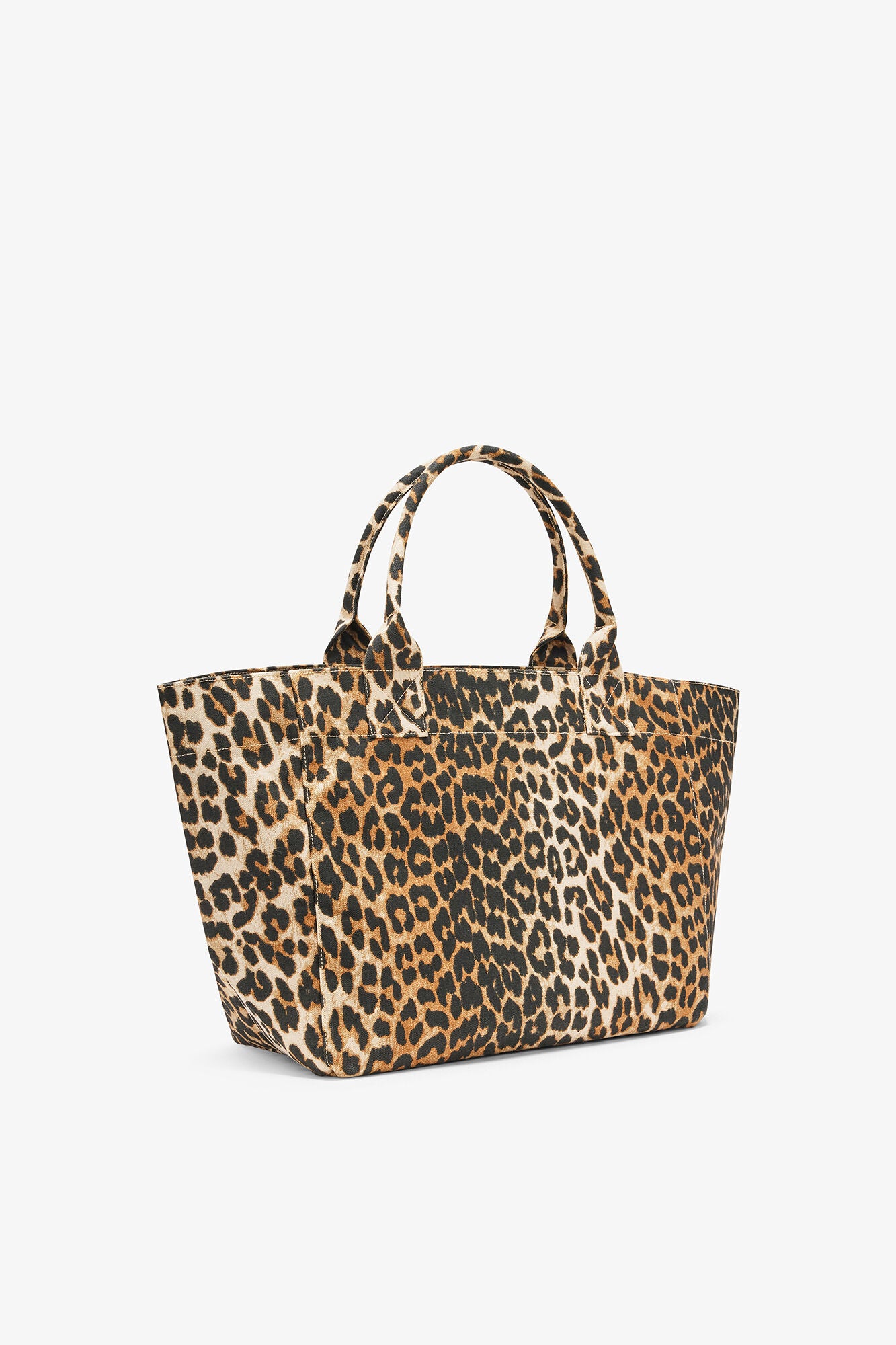 GANNI On Sale Almond Milk Leopard Medium Tote