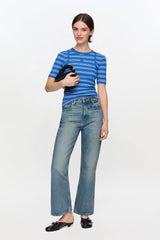 GANNI For Sale Betzy Cropped Jeans in Tint Rigid Denim