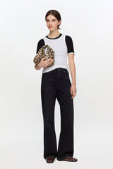 GANNI Outlet Izey Jeans in Black Rigid Denim