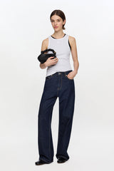 GANNI Hot Sale Izey Jeans in Dark Rinse Denim