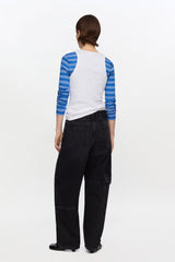 GANNI New Audri Jeans in Black Rigid Denim