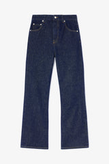 GANNI Sale Betzy Cropped Jeans in Dark Rinse Denim