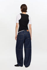 GANNI Outlet Stary Jeans in Dark Rinse Denim
