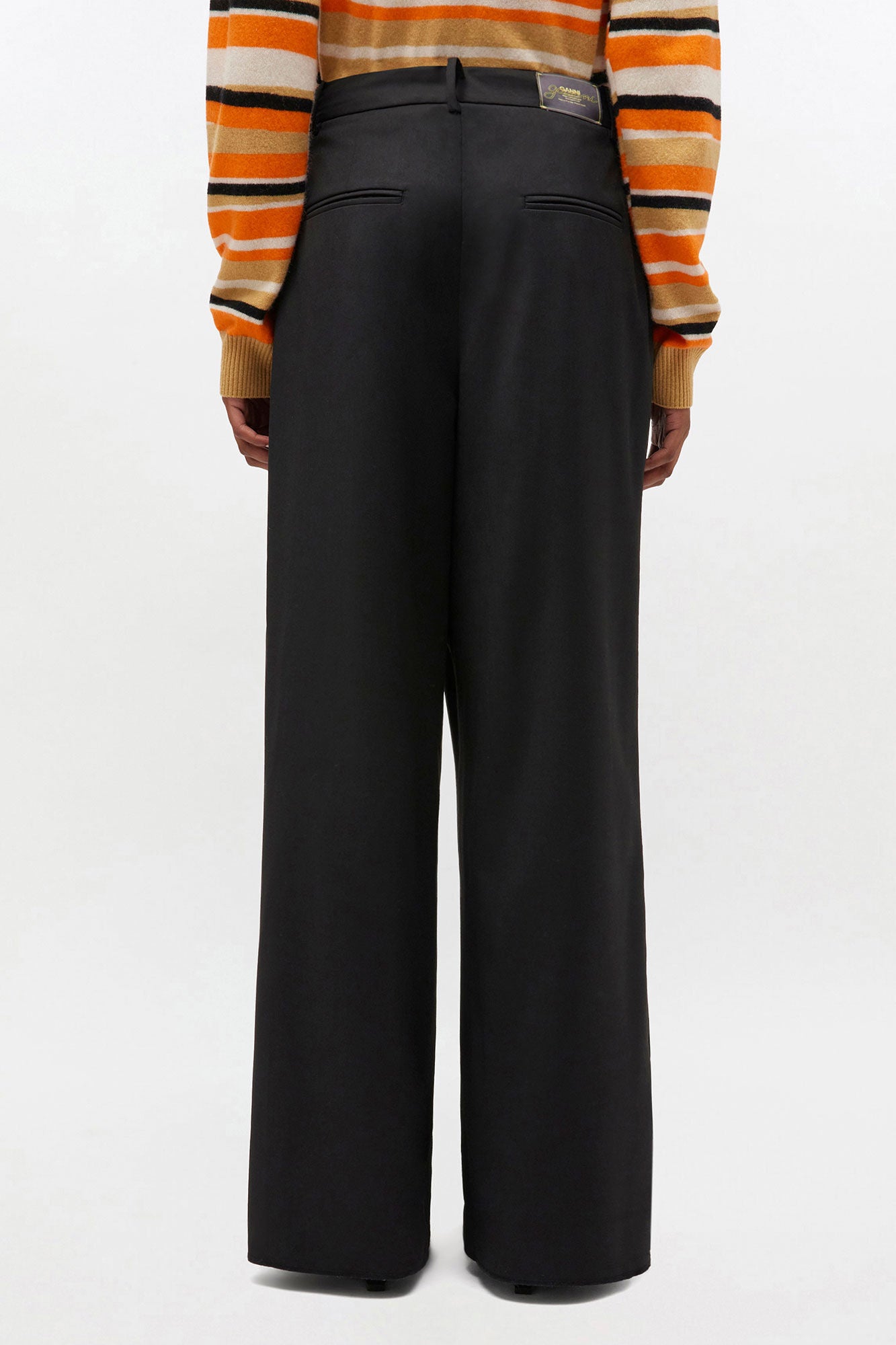 GANNI For Sale Black Cross-over Pants