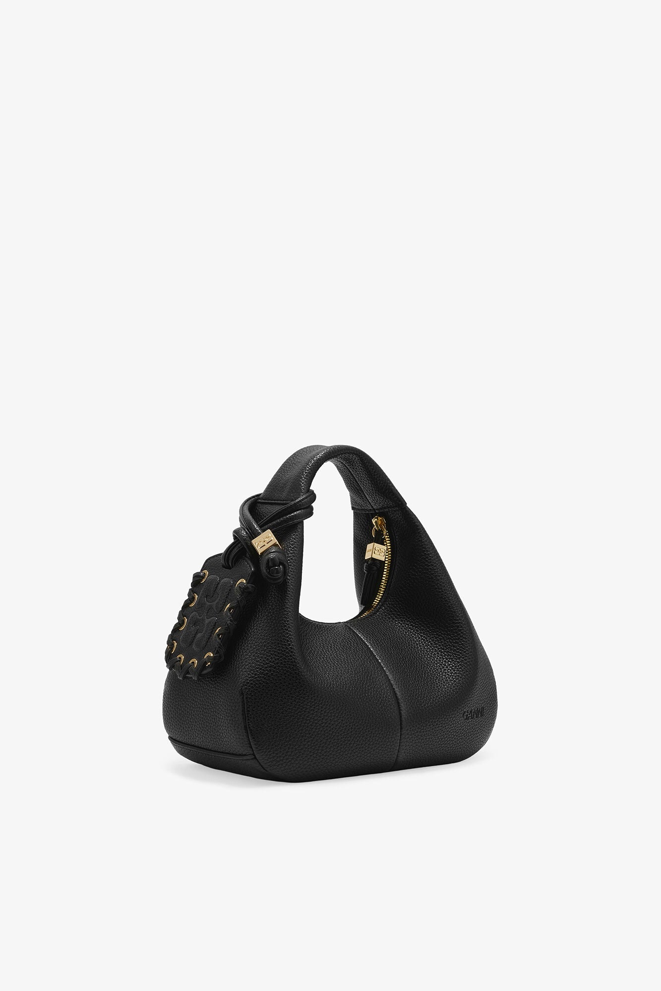 GANNI New Black Black Mini Hobo Bag