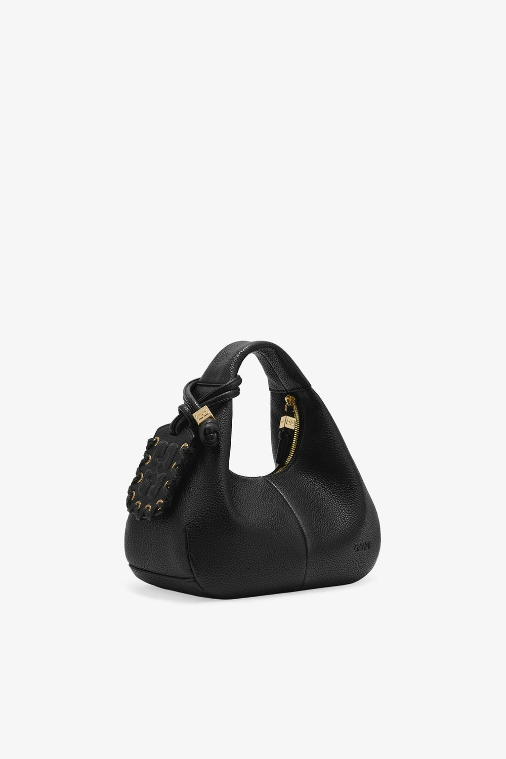 GANNI New Black Black Mini Hobo Bag