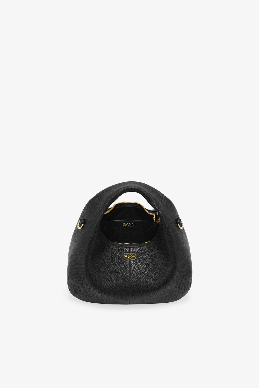 GANNI New Black Black Mini Hobo Bag