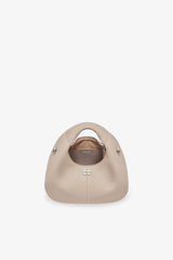 GANNI us White Pepper Light Grey Mini Hobo Bag