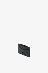 GANNI Sale Black Card Holder in Grained Black