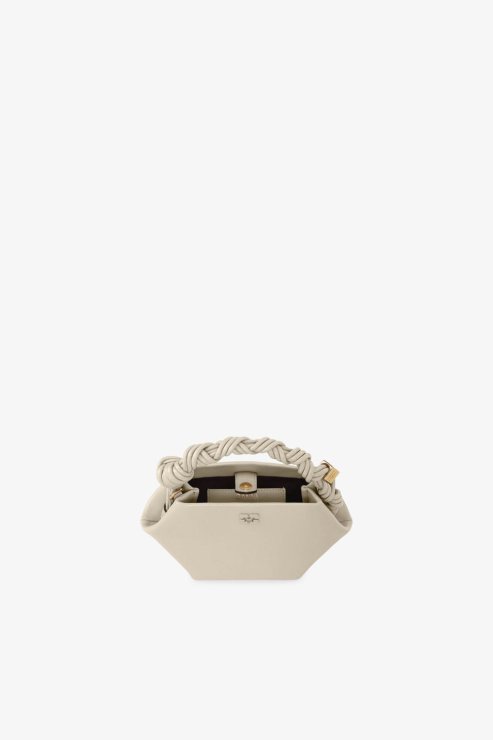 GANNI Discount Oyster Gray Light Grey Mini Bou Bag