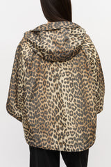 GANNI On Sale Leopard Print Nylon Jacket