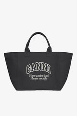 GANNI us Phantom Black XXL Tote