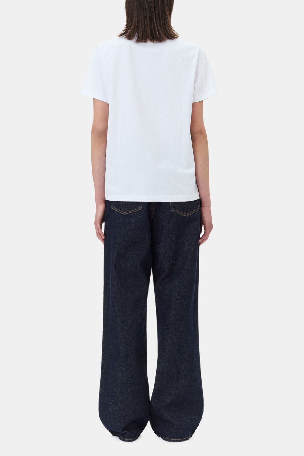 GANNI Sale White Basic Jersey Leopard Relaxed T-shirt