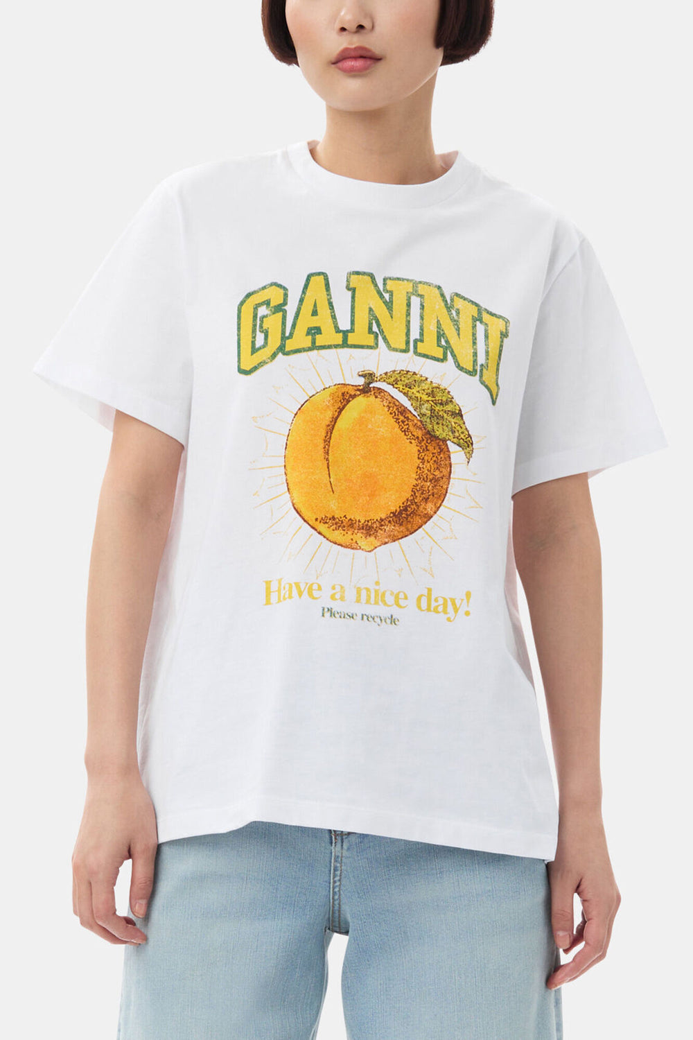 GANNI For Sale Relaxed Peach T-shirt