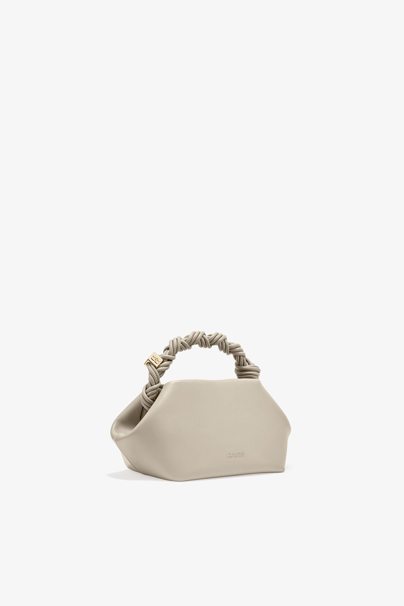 GANNI Outlet Oyster Gray Light Grey Small Bou Bag