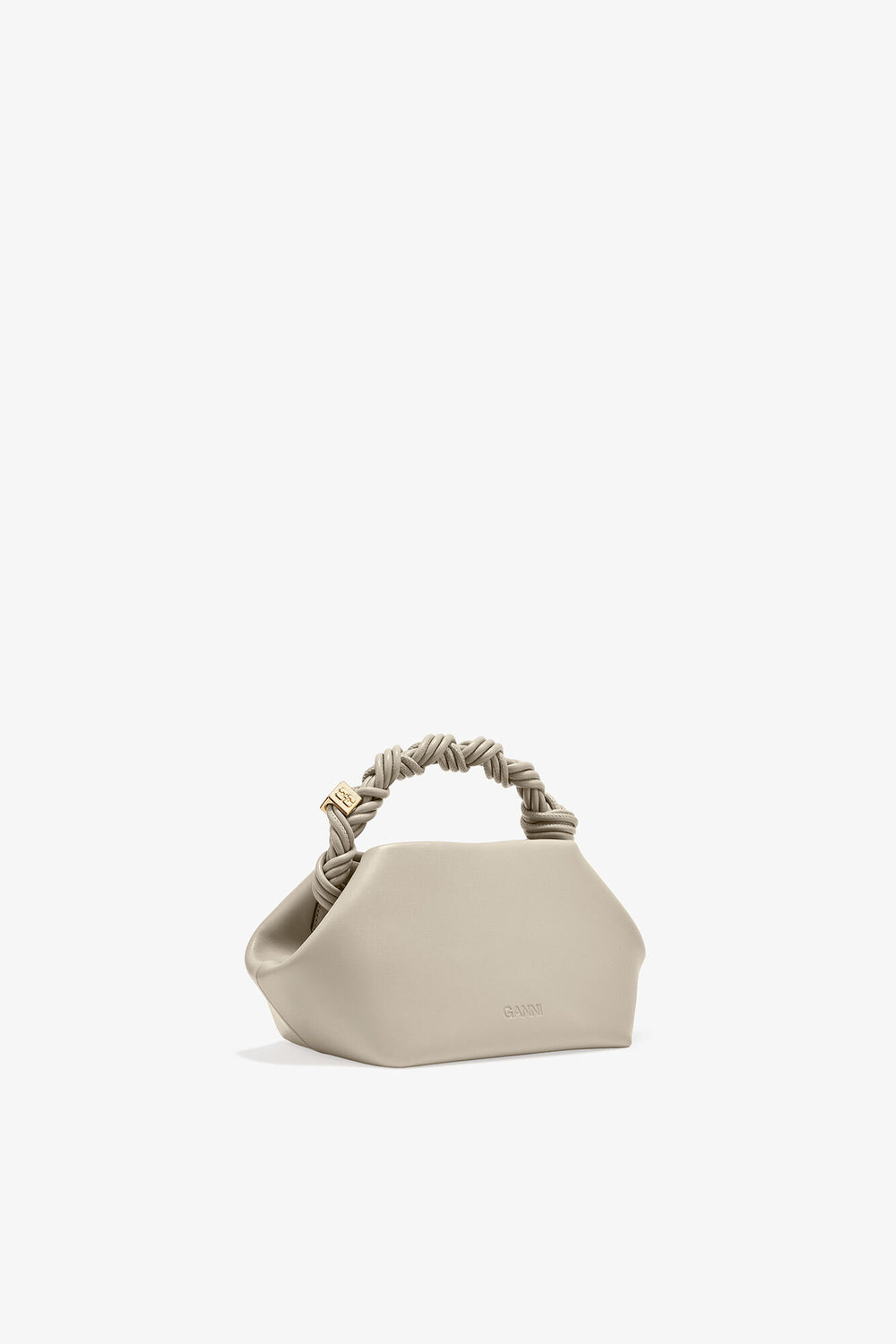 GANNI Outlet Oyster Gray Light Grey Small Bou Bag