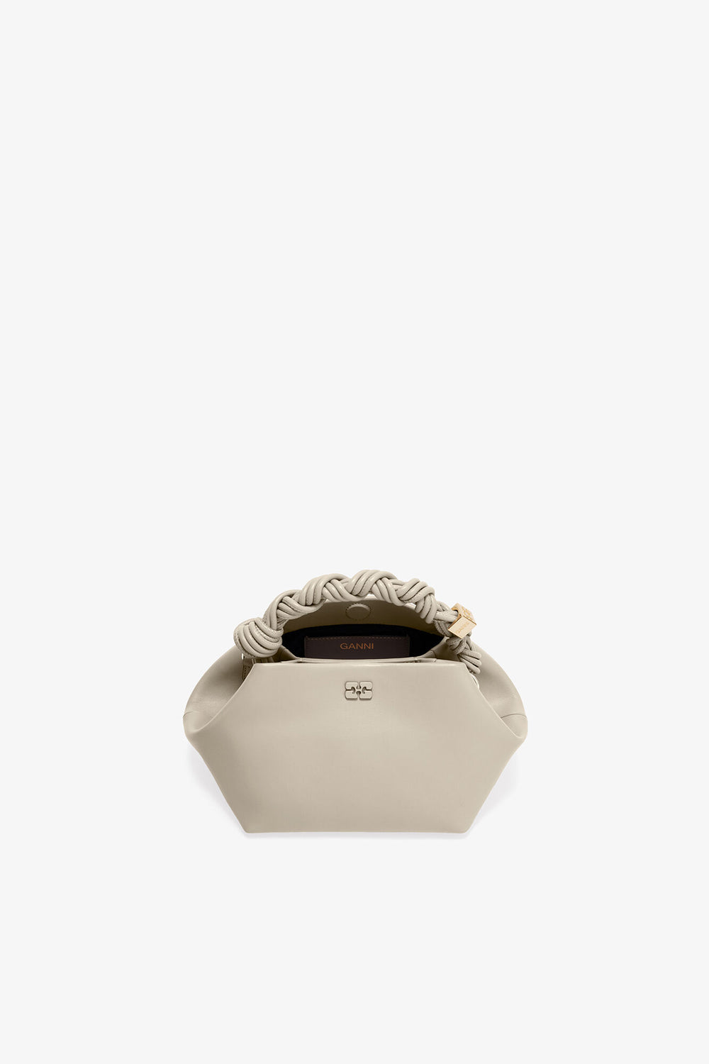 GANNI Outlet Oyster Gray Light Grey Small Bou Bag