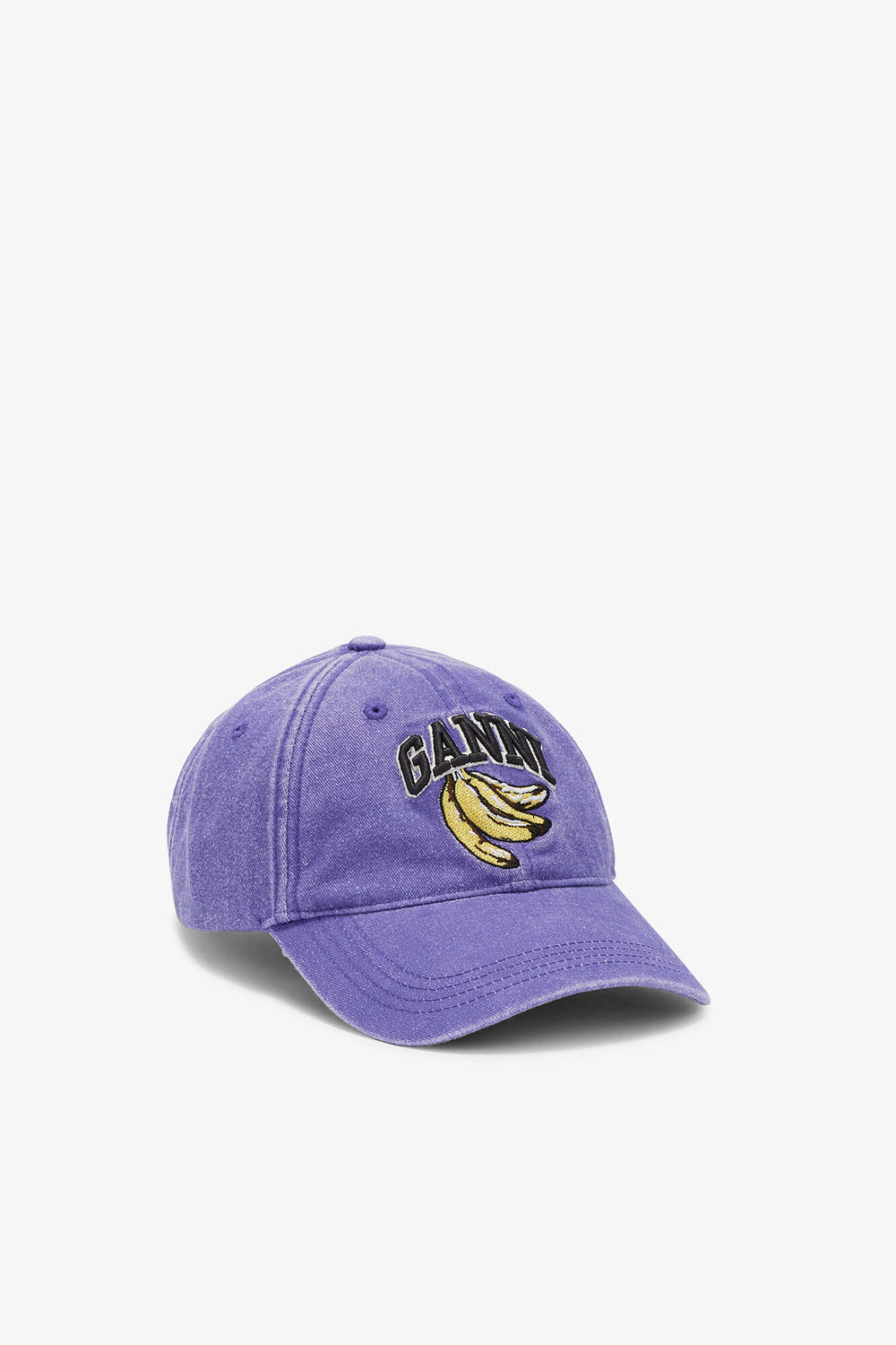 GANNI us Passion Flower Washed Canvas Cap