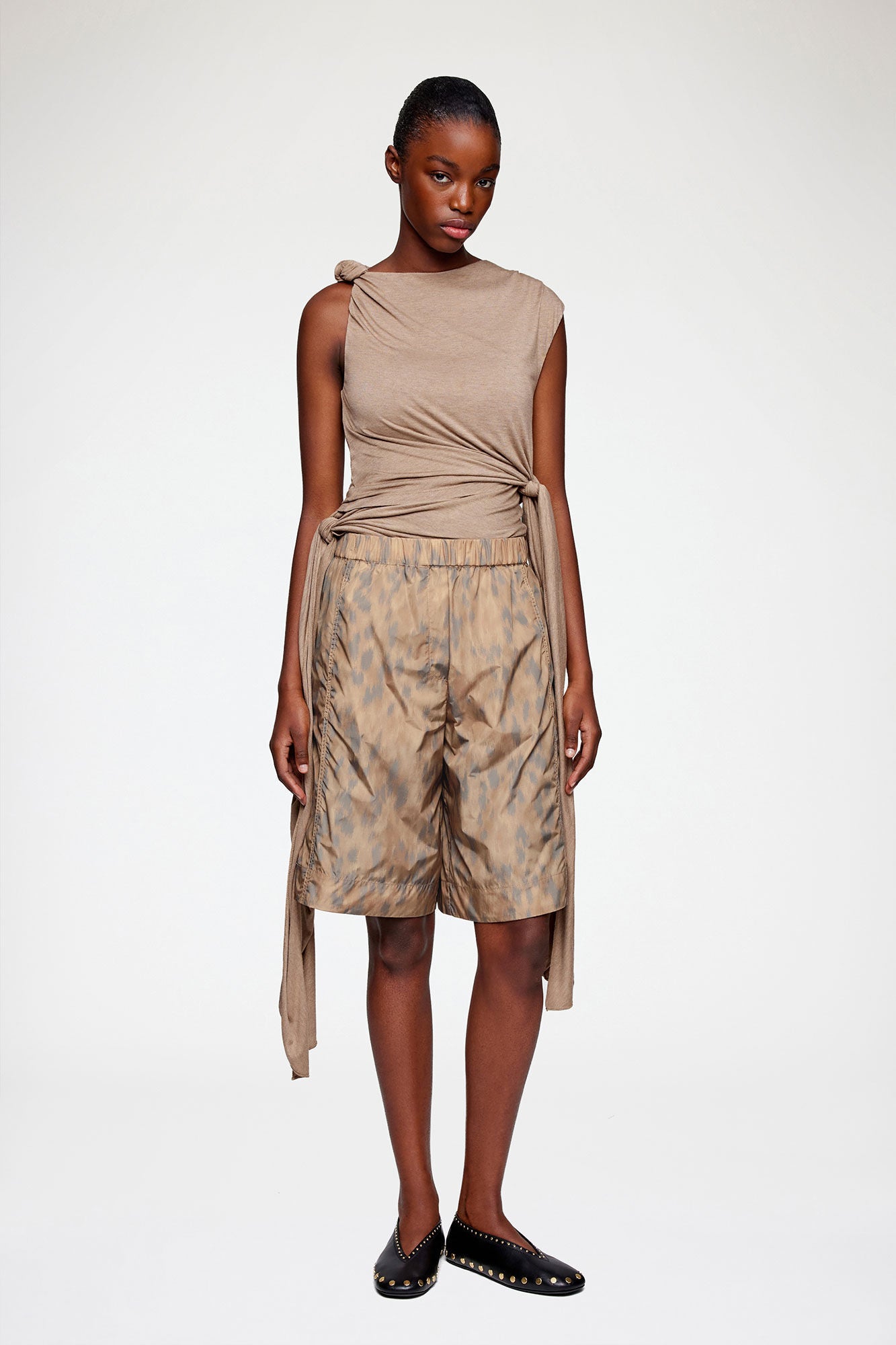 GANNI Hot Sale Shorts in Printed Nylon