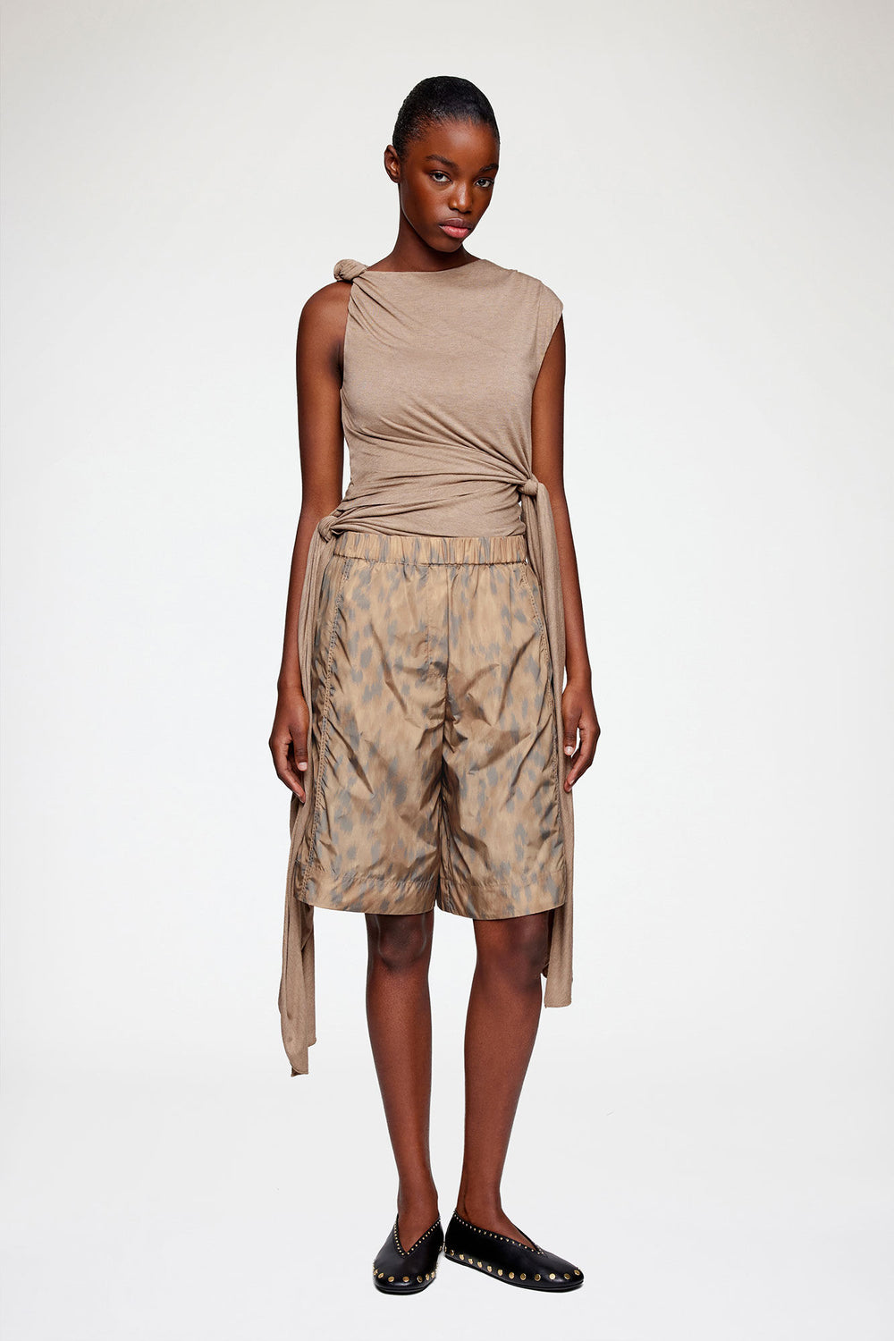 GANNI Hot Sale Shorts in Printed Nylon