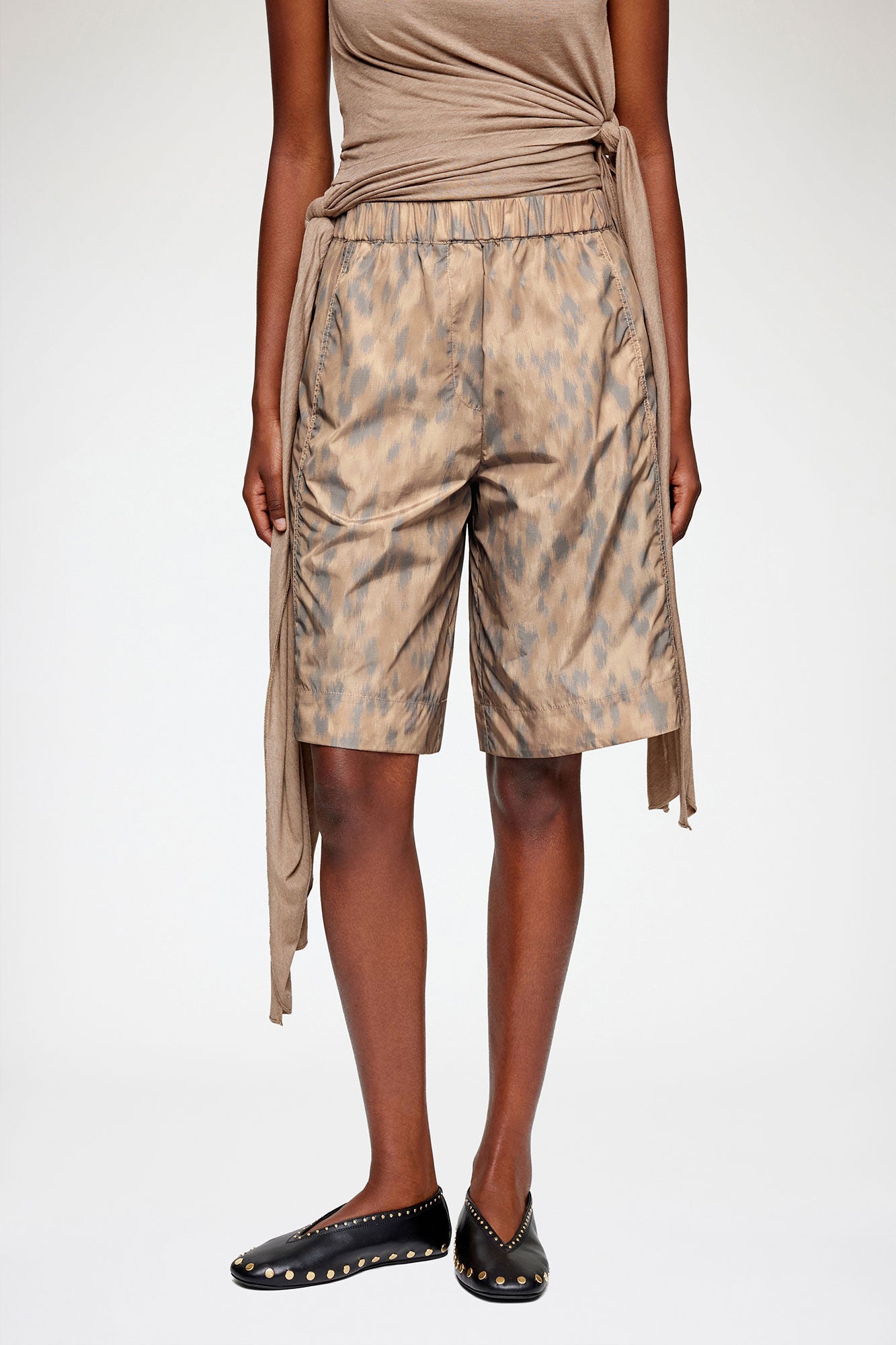 GANNI Hot Sale Shorts in Printed Nylon