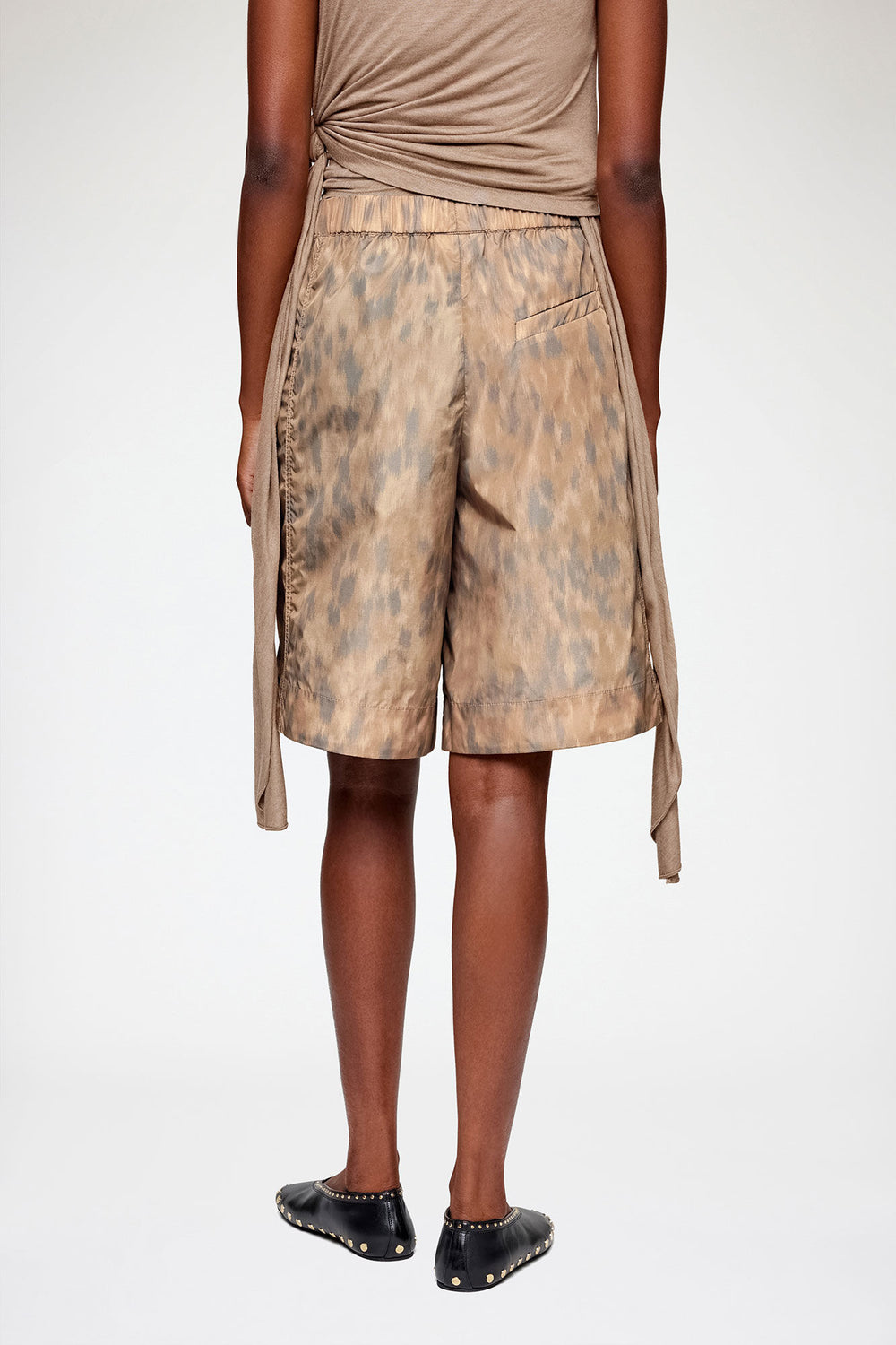 GANNI Hot Sale Shorts in Printed Nylon