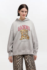 GANNI us Grey Tiger Hoodie