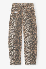 GANNI Online Stary Jeans in Leopard Print
