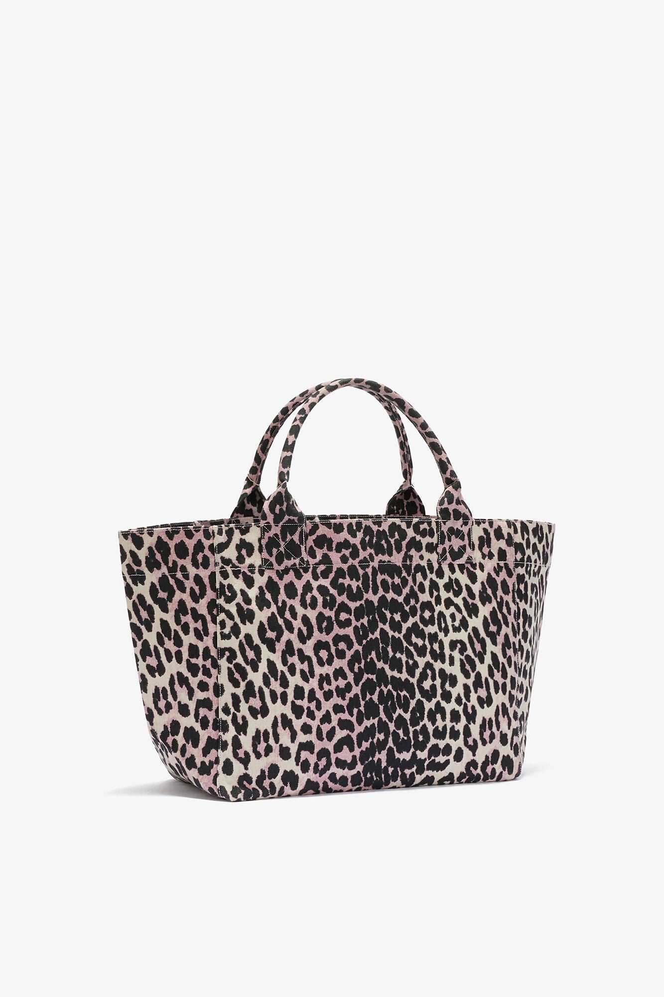 GANNI On Sale Bleached Mauve Leopard Medium Tote