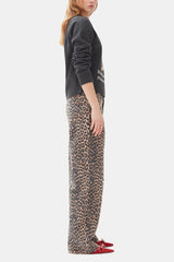 GANNI Hot Sale Dark Grey Graphic Tiger Sweater