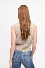 GANNI Outlet Leopard Tie String Vest