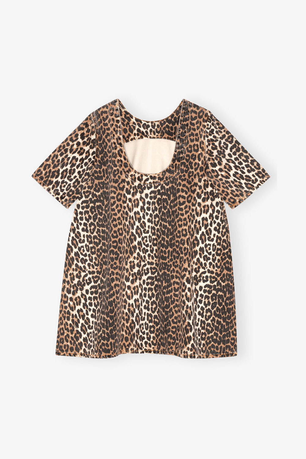 GANNI New Leopard Mini Dress