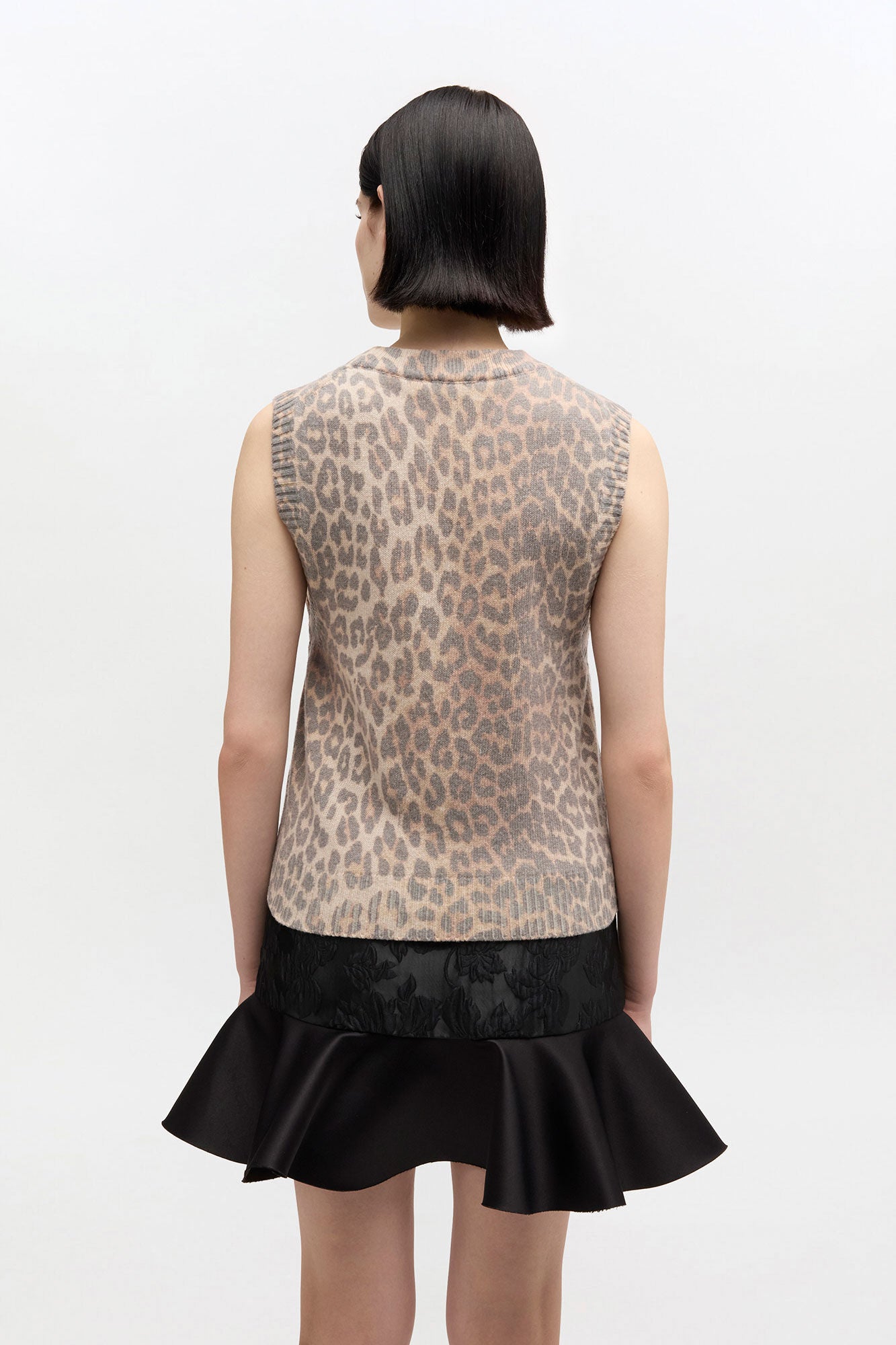 GANNI Sale Graphic Wool Vest