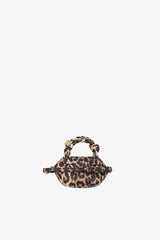GANNI Online Almond Milk Leopard Grained Nano Bou Bag Nano