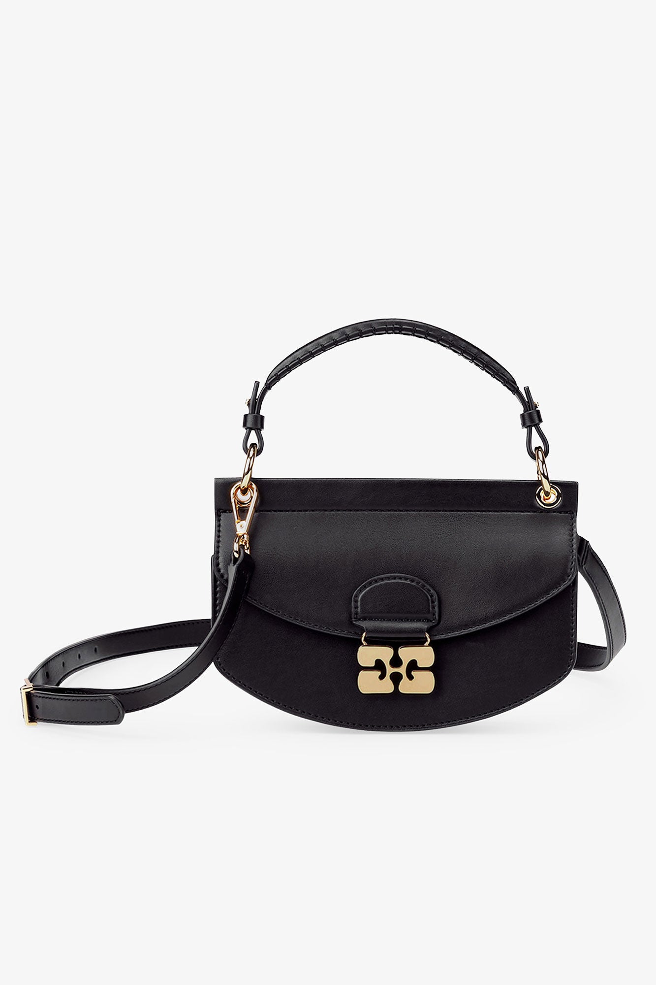 GANNI Online Black Black Mini Top Handle Apo-G Bag