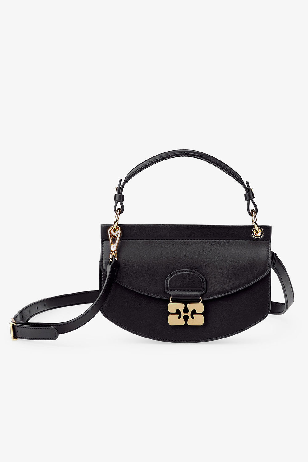 GANNI Online Black Black Mini Top Handle Apo-G Bag