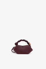 GANNI Sale Port Royale Mini Bou Bag in Burgundy