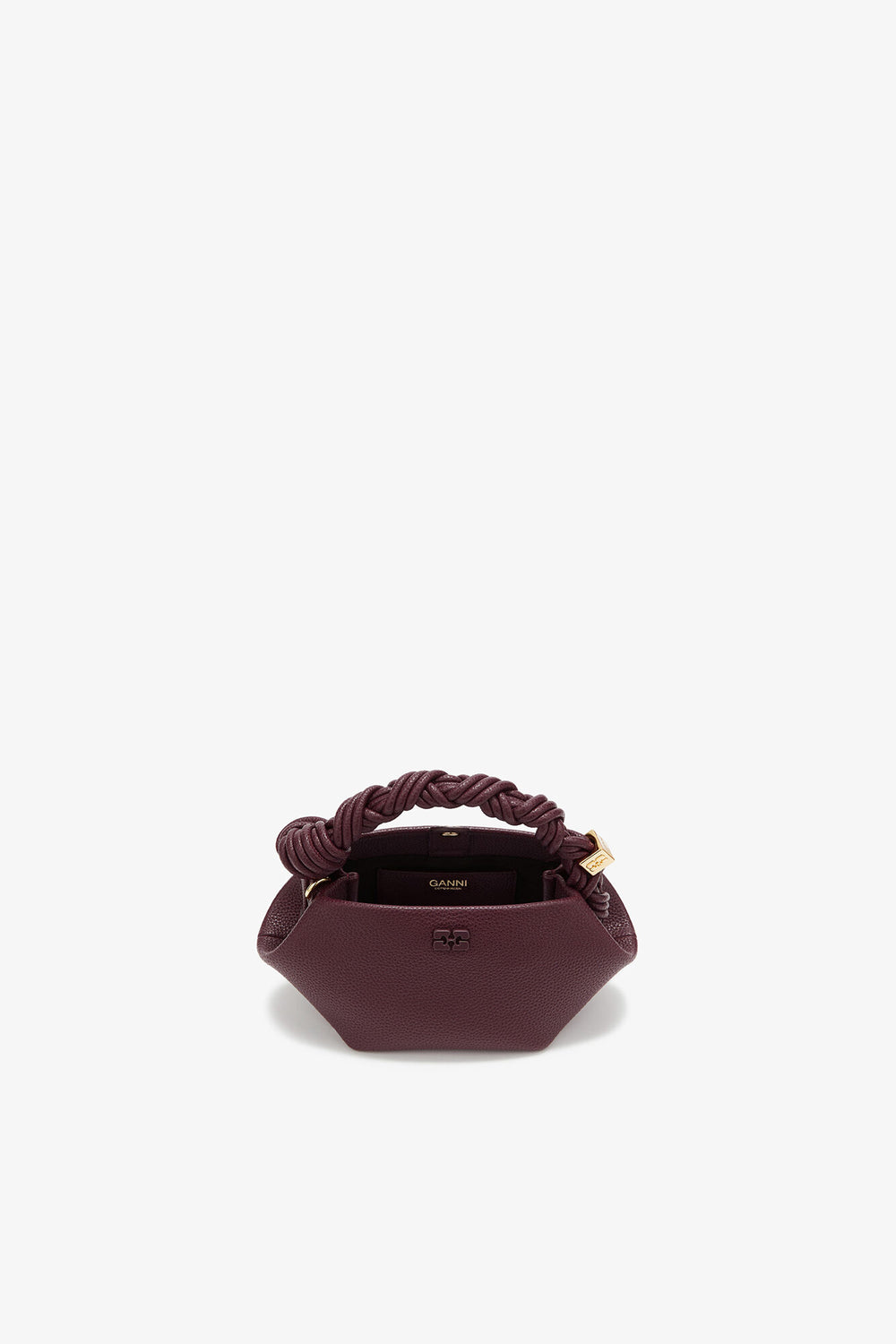 GANNI Sale Port Royale Mini Bou Bag in Burgundy