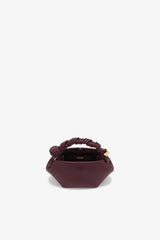 GANNI Sale Port Royale Mini Bou Bag in Burgundy