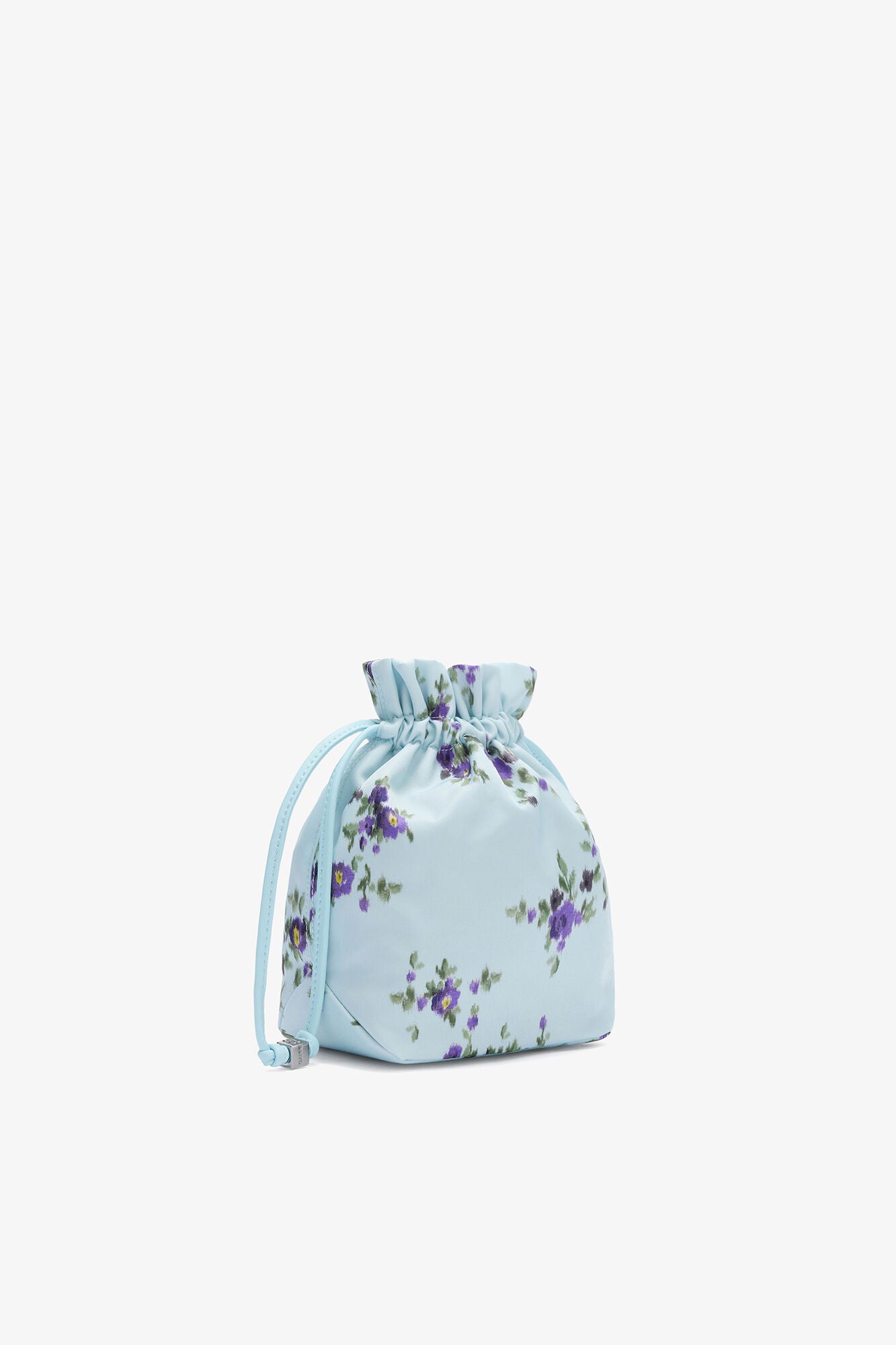 GANNI Outlet Iced Aqua Pouch in Printed Nylon