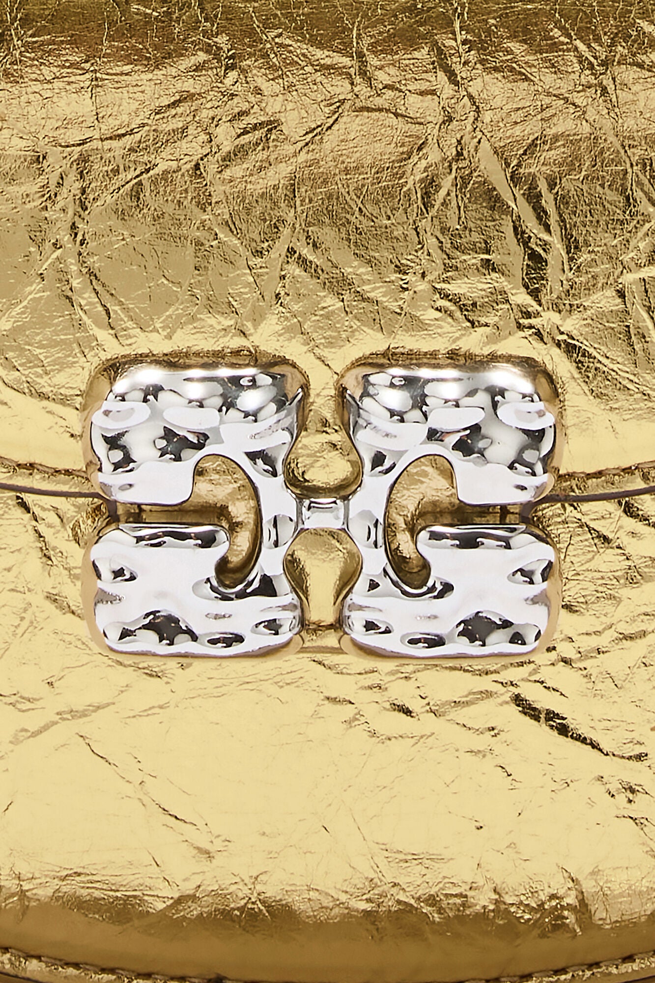 GANNI Discount Lulu Wallet On Chain in Metallic