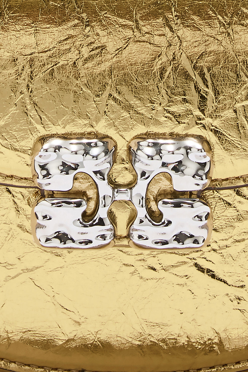GANNI Discount Lulu Wallet On Chain in Metallic