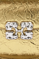 GANNI Discount Lulu Wallet On Chain in Metallic
