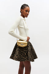 GANNI Discount Lulu Wallet On Chain in Metallic