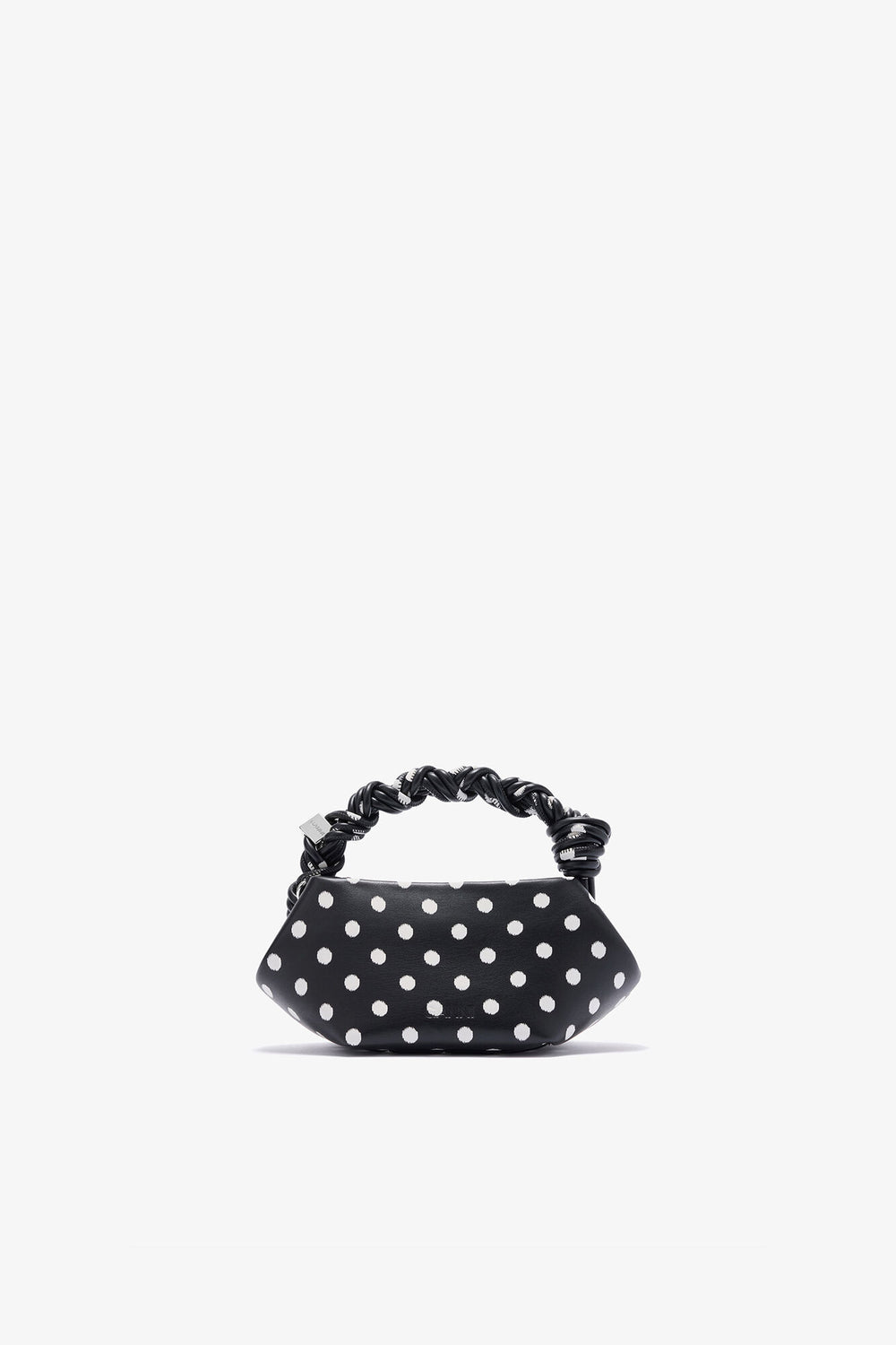 GANNI For Sale Black Polka-Dot Mini Bou Bag