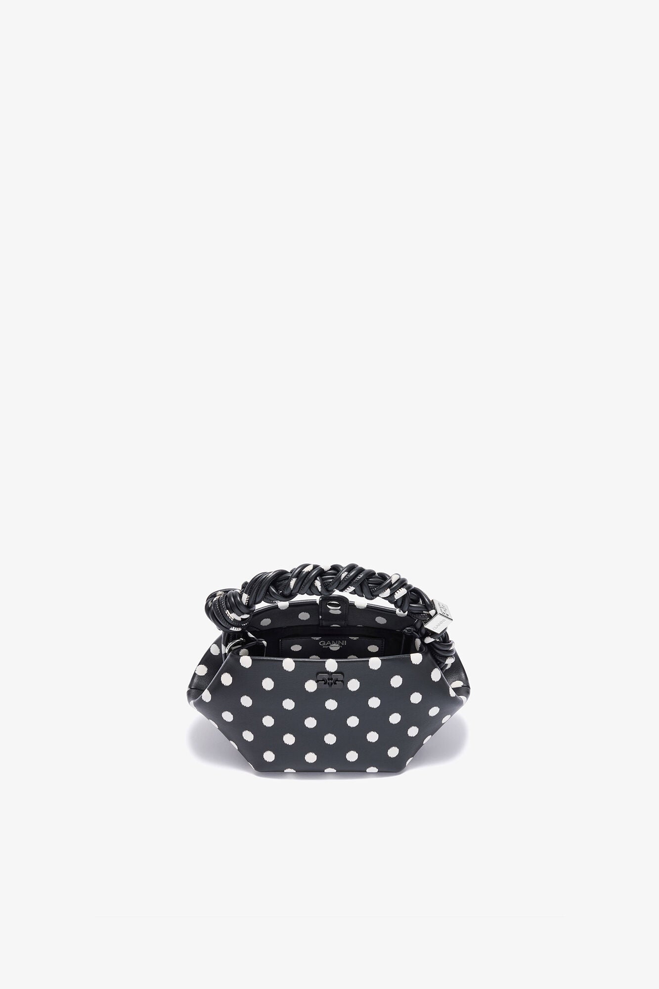 GANNI For Sale Black Polka-Dot Mini Bou Bag