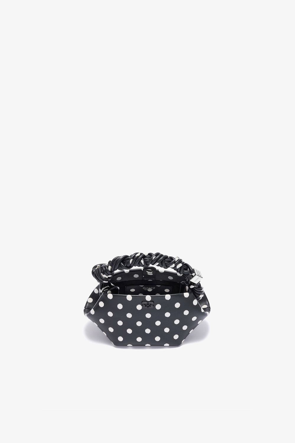 GANNI For Sale Black Polka-Dot Mini Bou Bag