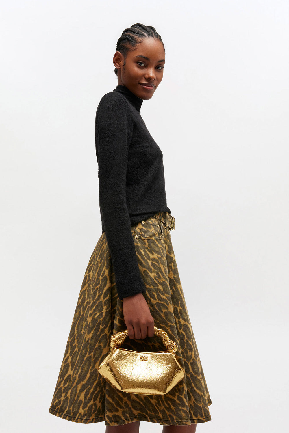 GANNI Hot Sale Metallic Mini Bou Bag