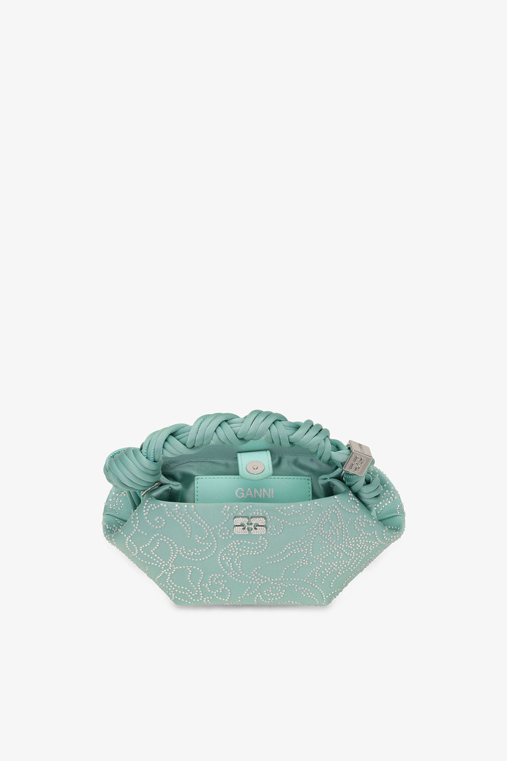 GANNI Sale Brook Green Green Rhinestone Mini Bou Bag
