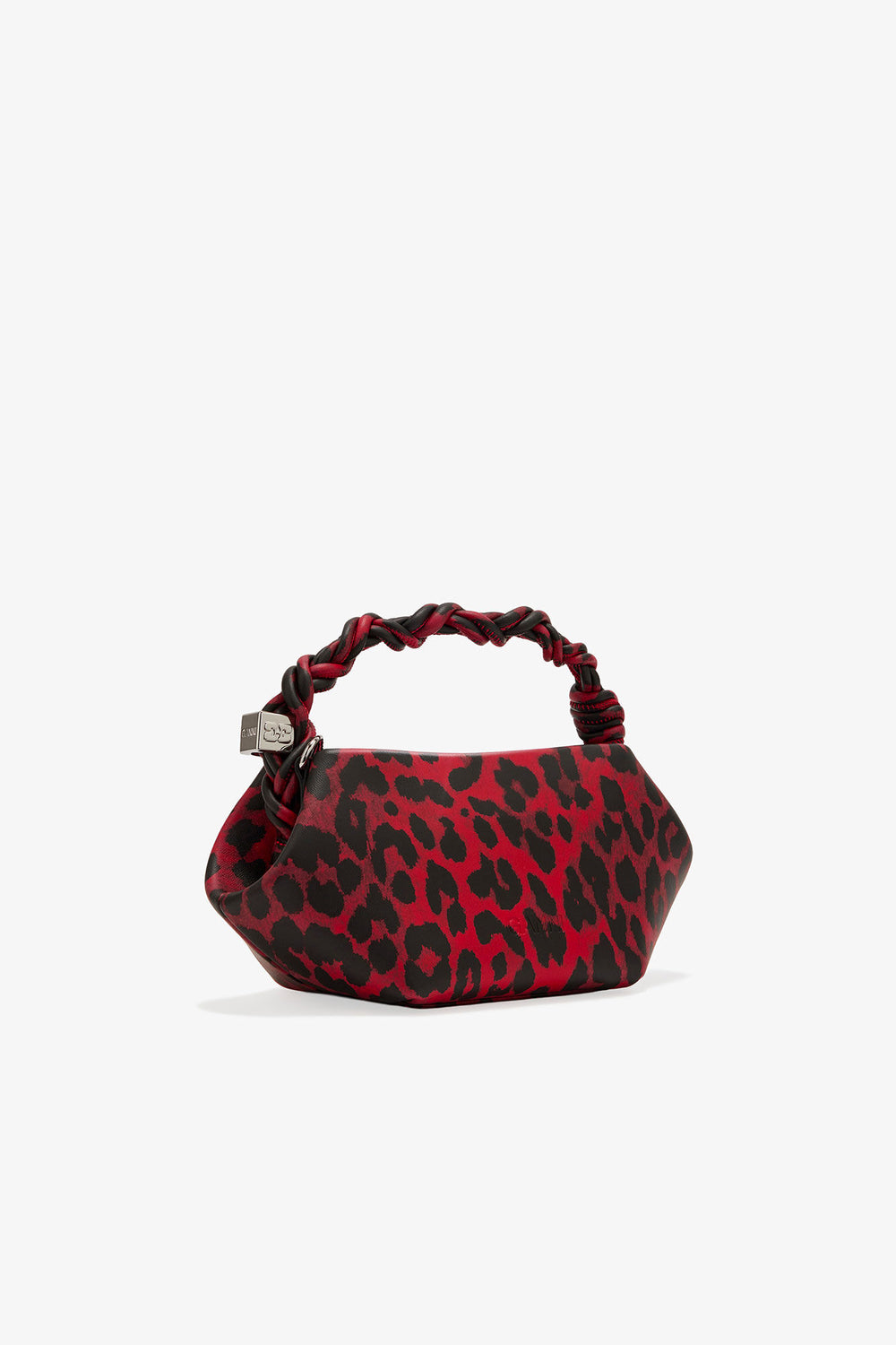 GANNI Discount Racing Red Red Leopard Mini Bou Bag
